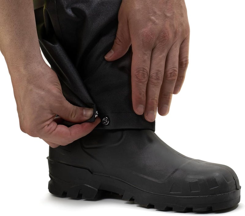 JORESTECH High Visibility Waterproof Safety Overall Pants: Reflective Stripes, ANSI Compliance, and Adjustable Bottoms - Image 1